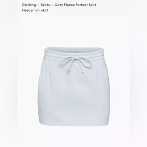 Aritzia TNA boyfriend mini skirt fleece